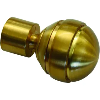 Gardinia Endknopf Chicago Kugel Ø 20 mm Messing matt 2-er Pack