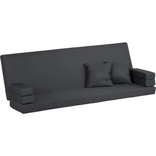 XXXL Kissenset-Hollywoodschaukel Anthrazit - 57x10x183 cm