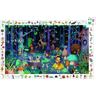 Djeco-Wimmelpuzzle: Der verwunschene Wald - 100 Teile