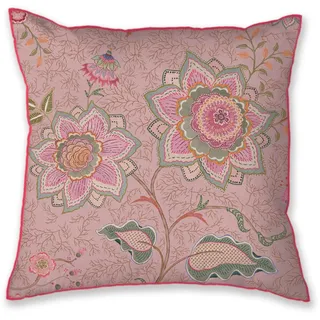 Pip Studio Mumbai Morning Square Cushion Zierkissen - 53 x 53 cm cm - Baumwolle - Rosa