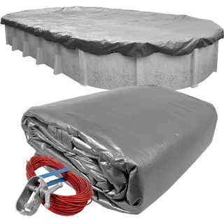 Robelle 331530-4 Platinum Winter Poolabdeckung für ovale Aufstellbecken 4,6 x 9,1 m Ovalpool