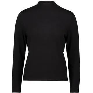 Zero Rundhalspullover »Feinstrickpullover mit hohem Kragen«, schwarz