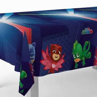 BeenSmile, PJ Masks Tischdecke, Geburtstagsdekoration, Artikel für Kinderpartys, Feiern und Geburtstage, 1 Stück, 120 x 180 cm
