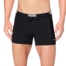 PUMA Herren Puma Zwembroek met logo voor heren Swim Trunks, Schwarz, XXL EU