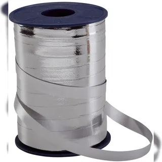Präsent Geschenkband MEXICO einseitig hochglanzbeschichtet/Rückseite matt silber 10,0 mm x 250,0 m