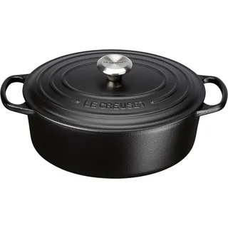 Le Creuset Signature Bräter 31 cm oval schwarz