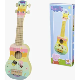Eichhorn Spielzeuggitarre Peppa Pig Holz Ukulele 43cm mehrfarbig 4 Nylonsaiten