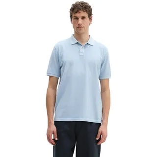 Poloshirt MARC O'POLO, Herren, Gr. M, dusted blau, Piqué, Obermaterial: 100% Baumwolle, Shirts Poloshirt, aus Pique
