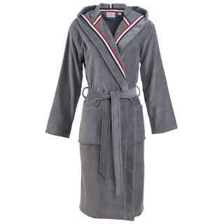 Unisex-Bademantel CARL ROSS "481310" Gr. M, grau (platin), M, Velours, Hausmäntel, Unisex-Bademantel, Midilänge