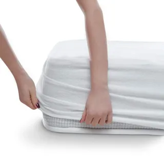 Alreya Wasserdichter Matratzenschoner Atmungsaktiv Schutz mit Rundumbezug 70 cm x 140 cm (2er Set) Matratzenauflage ohne Knistern, Baumwolle Matratzenschutz