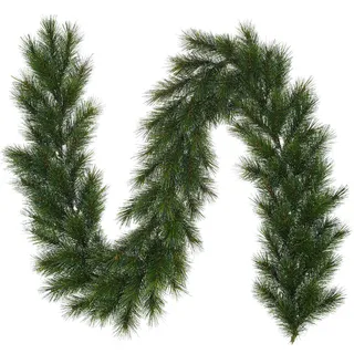 Black Box Trees Glendon Garland mit Beleuchtung – Weihnachtsgirlande L270 cm – Weihnachtsdekoration mit Lichtern – Grün