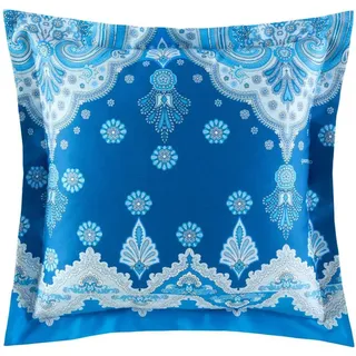 Bassetti Satin-Kissenhülle einzeln ISOLABELLA Farbe B1 INDIGO Größe 65x65 - Blau