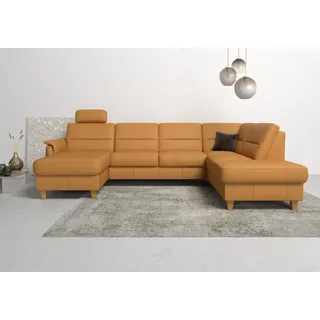 Home Affaire Wohnlandschaft Mikrofaser U-Form 3-Sitzer Gelb