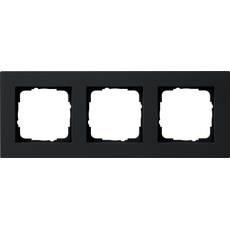 Bild von Abdeckrahmen für den flachen Einbau 3fach, schwarz matt (0213 095)