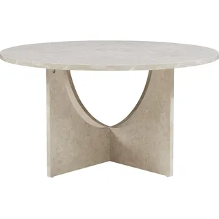 [en.casa] Couchtisch Rindal 80x42 cm Betonoptik, hell