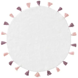 Lytte Kinderteppich waschbar Malu Rosa ø 80 cm rund , Textil , Beton Optik , Rund , 80x80 cm , Oeko-Tex® Standard 100 , für Fußbodenheizung geeignet , Teppiche und Böden, Teppiche, Kinderteppiche