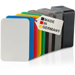 BAUHELD Universal Unterlegplatten 60x40 - Set [80 Stück] - Made in Germany - Rutschfeste Abstandshalter aus Kunststoff - Als Unterlegkeile, Kunststoffplatte, Fliesenkeile oder Verglasungsklötze