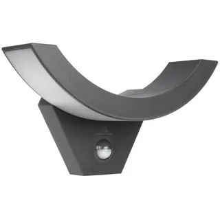 Maclean Brackets Außenwandleuchte Aluminium 16,0 cm inkl. Bewegungsmelder grau