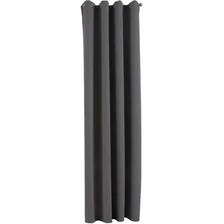 Gardinenbox Vorhang Blickdicht »Newyork« Dunkelgrau HxB 245x140 cm 1er-Pack Thermo-Gardine Verdunkelungsvorhang Blackout Ösen schalldämmend ÖKOTEX UV-Schutz Raffhalter, 201920600