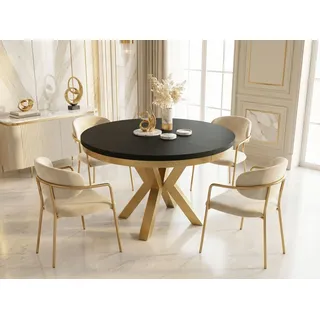 WFL GROUP Clara Ø 120 cm Schwarz