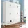 Drehtürenschrank Kemi 181 x 194 x 53 cm Weiß