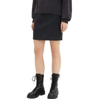 TOM TAILOR Damen Karo Rock mit Gummibund, black glen check ck, 34