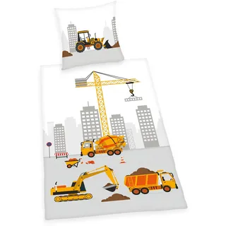 Herding Baustelle Mehrfarbig 140 x 200 cm + 70 x 90 cm