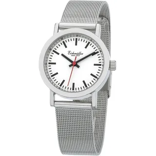 Eichmüller Damen Armbanduhr 30mm Damenuhr Milanaiseband wasserdicht Bahnhof Look