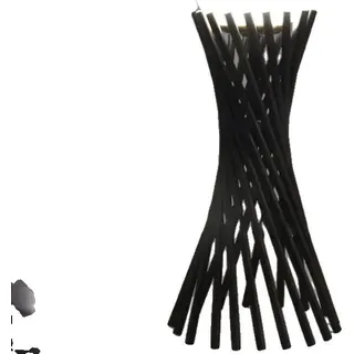 Nachttischlampe, minimalistisches Design, LED-Lichtquelle, Warmweiß (2700-3500K), Schwarz