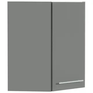 Eckhängeschrank OPTIFIT "Bern", grau (basaltgrau, basaltgrau), B:60cm H:70,4cm T:34,9cm, Schränke, Eckhängeschrank