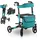 Aluminium Rollator Vital mit Sitz Petrol