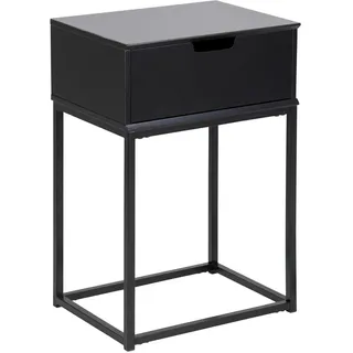 Actona Nachtschrank Mitra 40 x 30 x 61,5 cm Schwarz