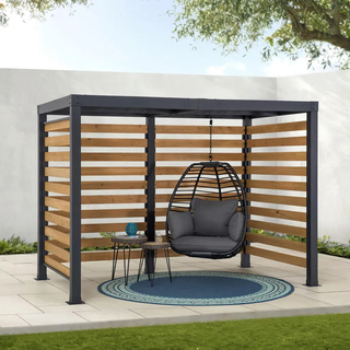 Pavillon , Metall , Zeder , 313x223x191 cm , wetterbeständig , Sonnenschutz, Pavillons