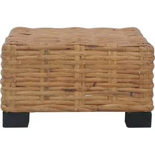 vidaXL Couchtisch 47x47x28 cm Rattan Natur - Braun