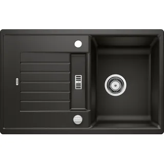 Blanco Zia 45 S rechts Einbau von Oben schwarz Excenterbetätigung 780 x 500 mm
