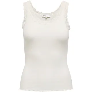 Only Onlsara Sharai Lace Tank Top Weiß M