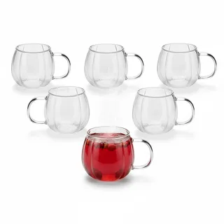 Relaxdays Teeglas 0,4 l 6-tlg.