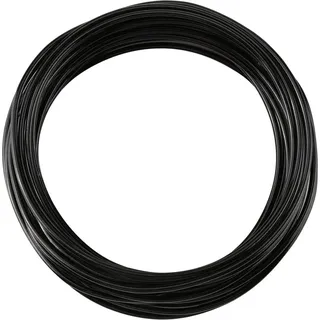 5 Meter / Rollen 2 mm runde Oxidation Aluminiumdraht DIY -Zubehör für Schmuckherstellung (schwarz)