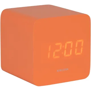 Karlsson - Wecker Spry Square - Orange - 6.6x6.8x6.6cm - Orange
