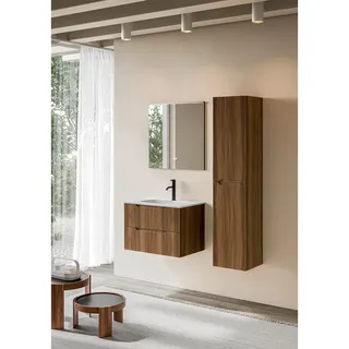 Belluti Badezimmer , Walnussfarben , Holzwerkstoff , 3-teilig , Holzoptik , 2 Schublade(n),2 Schublade(n) Schubladen , 70 cm , hängend, individuell planbar, Zusatzausstattung erhältlich, erweiterbar, Typenvielfalt, Permanentablauf notwendig, Waschbecken ohne Überlaufloch , Badezimmer, Badmöbelsets & Badmöbelserien, Badmöbel-Sets