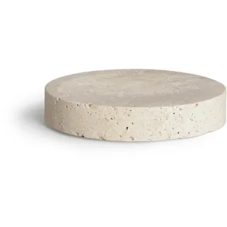 MÖVE Travertine Grace Seifenschale 14 x 10 x 2,5 cm aus Kalkstein, beige