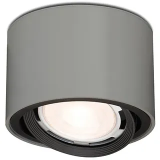 LED-Wandleuchte und LED-Deckenleuchte 111er Mawa Design grau, Designer Martin Wallroth, 10 cm