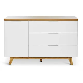 Jahnke Sideboard Libre 120 x 77,4 x 39 cm Braun / Weiß
