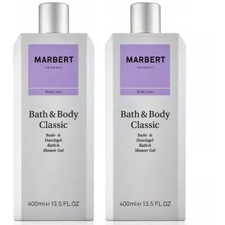 Marbert Bath & Body Classic Shower Gel, 2 x 400 ml