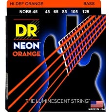 DR Saiten Hi-Def Neon Orange Bass Heavy 5 Saiten