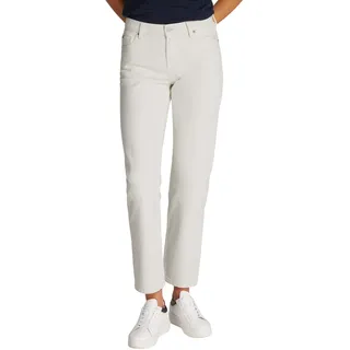Tommy Hilfiger Damen Jeans Hose Classic Straight Ecru Weites Bein, Weiß (Ecru), 30W/34L