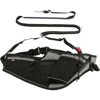 Trixie mit Leine - Black - 70-130 cm