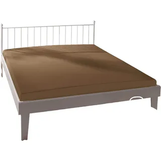 BASSETTI Spannbettlaken Baumwolle-Jersey 180 x 200 - 200 x 220 cm Fango