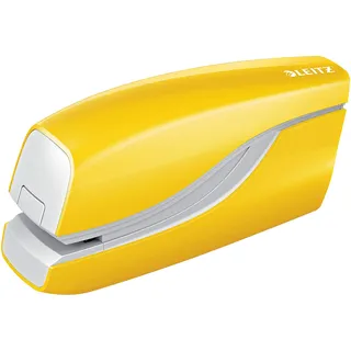 Leitz NeXXt elektrisches Heftgerät, gelb, 10 Blatt, WOW, 55661016