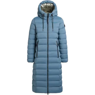 Wintermantel KHUJO "Wintermantel Simmie2", Damen, Gr. XS, blau (cosmic blau), Obermaterial: 100% Polyester PES.  Obermaterial: Futter: 100% Nylon NY. 100% Polyester PES., Mäntel Wintermantel